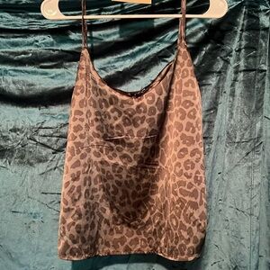 Silk Leopard Lounge Top